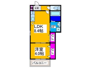 ALEGRIA南市岡の物件間取画像